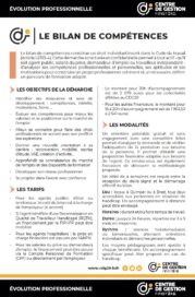 Fiche prestation "Bilan de compétences" - Agrandir l'image, fenêtre modale