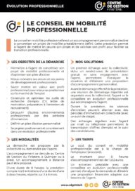 Fiche prestation "Conseil en mobilité professionnelle" - Agrandir l'image, fenêtre modale